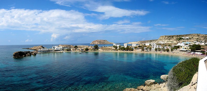 Strand bij Lefkos op Karpathos