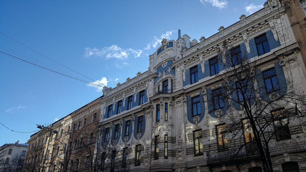 Art Nouveau stijl in Riga.