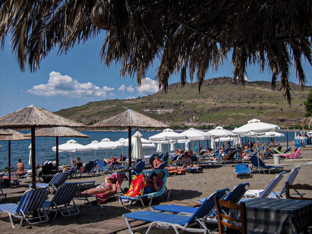 strand bij Petra op Lesbos