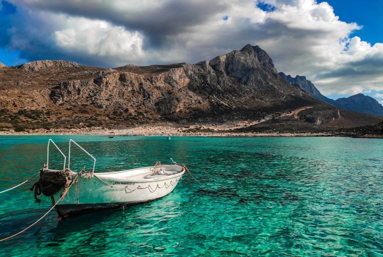 Het strand Bálos op het Griekse eiland Kreta.
