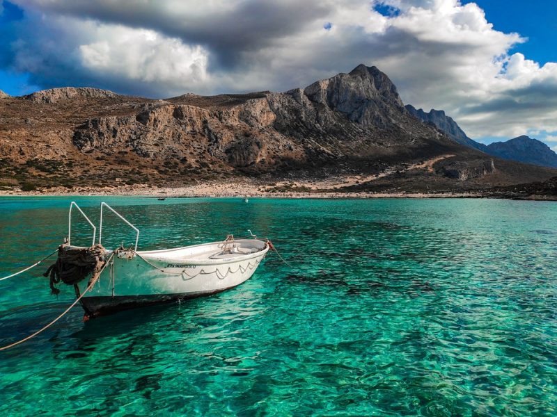Het strand Bálos op het Griekse eiland Kreta.