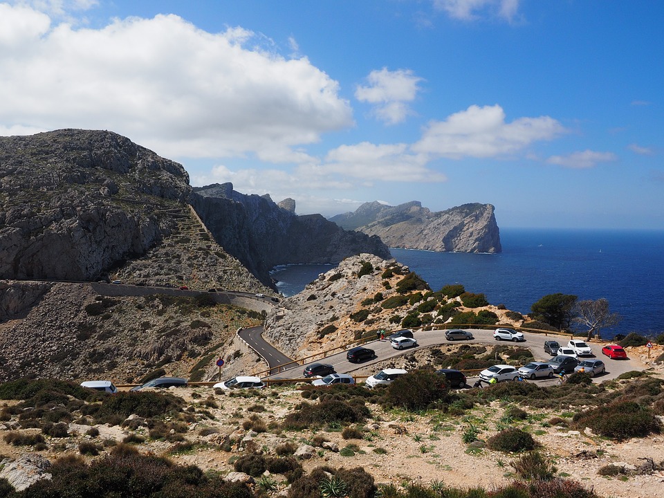 Tramuntana bergrug op Mallorca.
