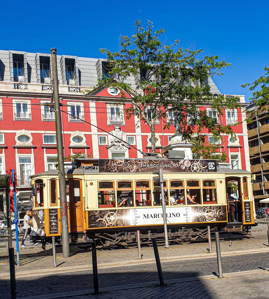 Het trammetje in Porto.
