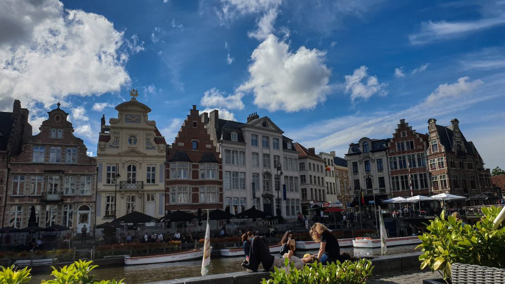 Graslei in Gent.