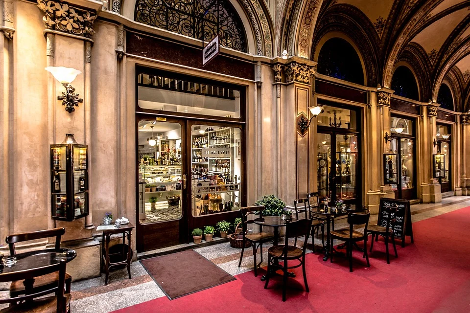 Een Kaffeehaus in Wenen.