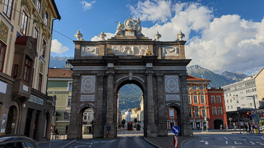 Bezoek de Triumphpforte in Innsbruck