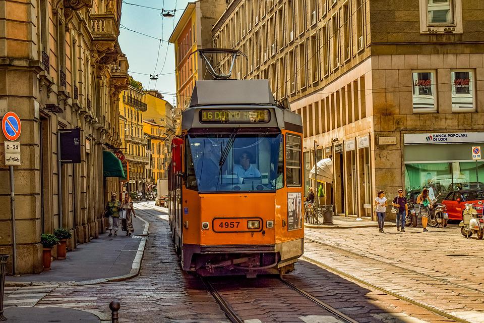 Met de tram door Milaan