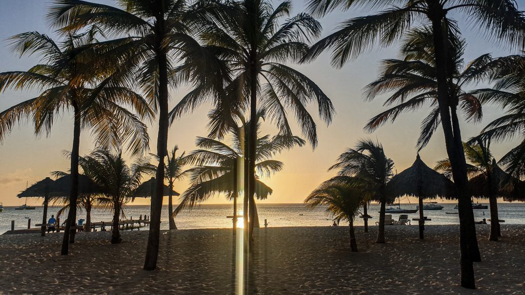 Bekijk de zonsondergang op Palm Beach