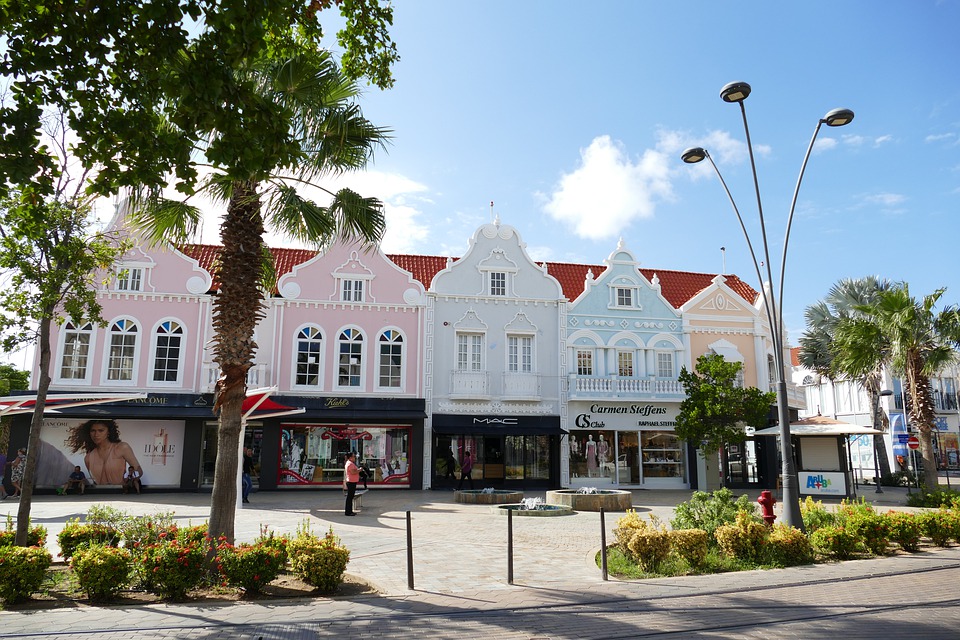De hoofdstad van Aruba, Oranjestad