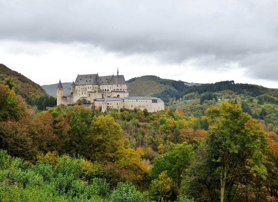 Het kasteel van Vianden in Luxemburg
