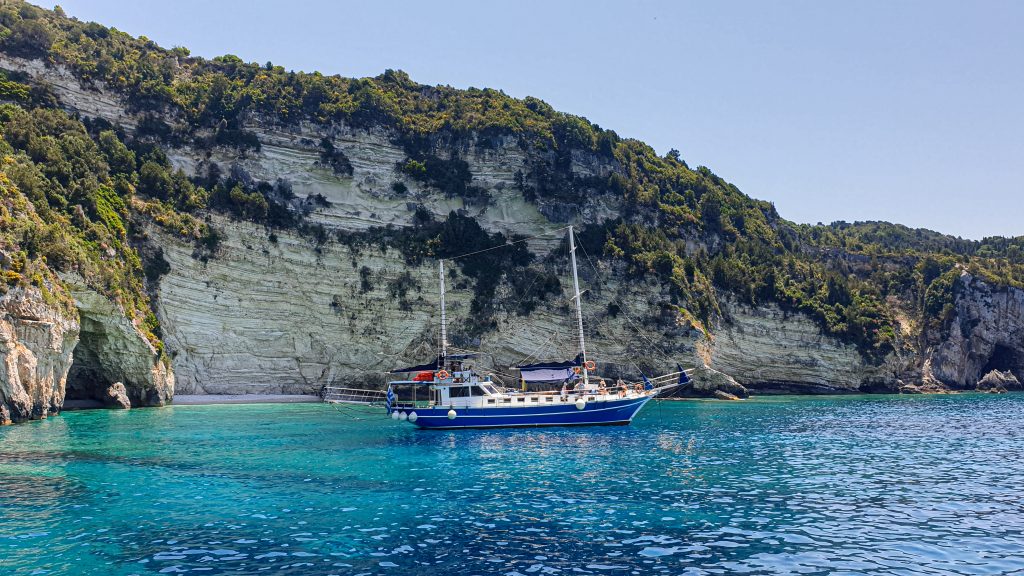 Ga op een boottocht naar Paxos en Anti-Paxos