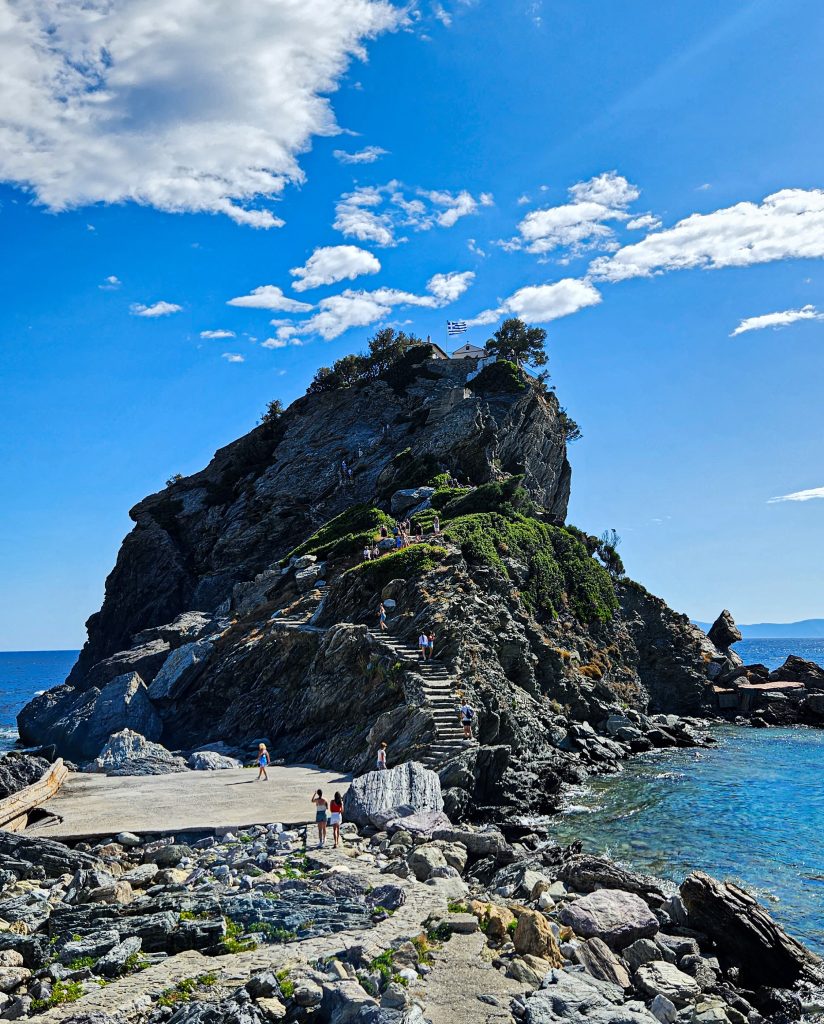 De kapel Agios Ioannis van Mamma Mia op Skopelos