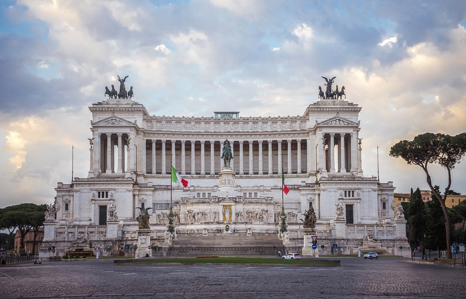 Bewonder het monument van Il Vittoriano