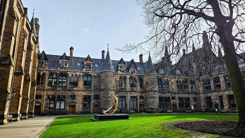 Bezoek de universiteit van Glasgow