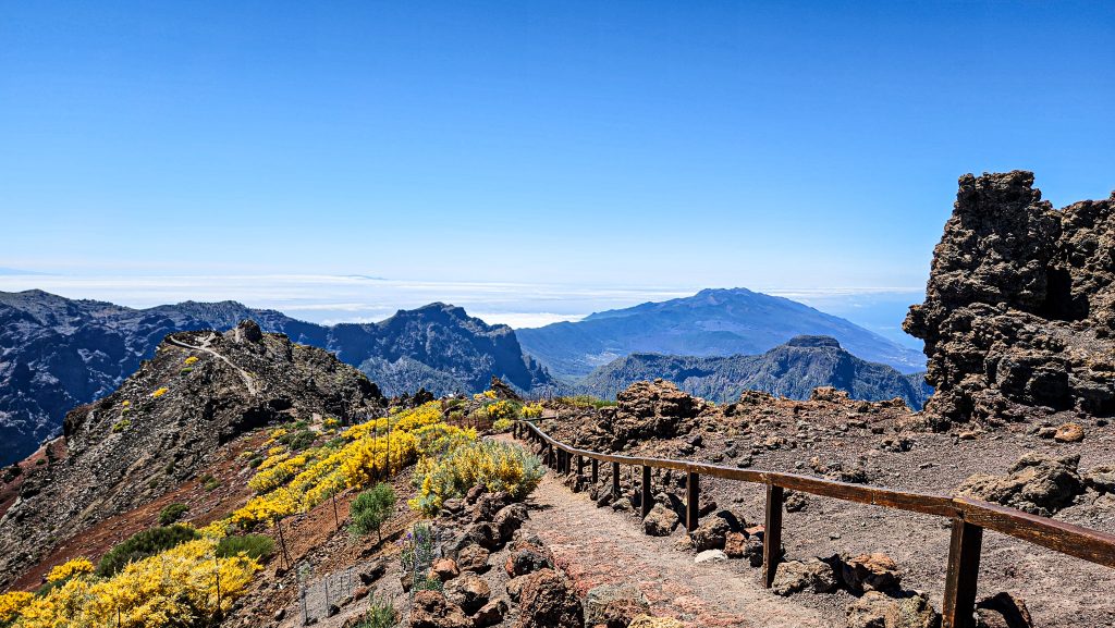 Het uitzicht vanaf Roque de los Muchachos